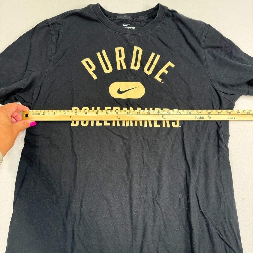 Nike Purdue Boilermakers Tee Shirt Mens Size Large Black Shortsleeve - Picture 6 of 6